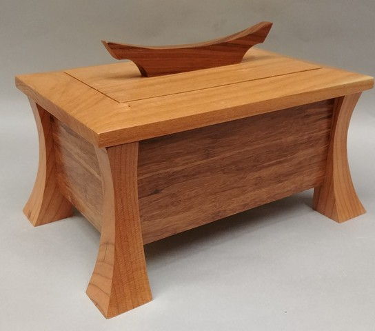 Click to view detail for BEN-7002 Lidded Wooden Box